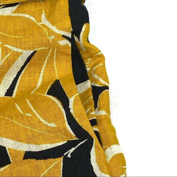 Who What Wear NWOT floral paperbag waist linen blend shorts size 10 - Picture 5 of 16